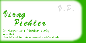 virag pichler business card