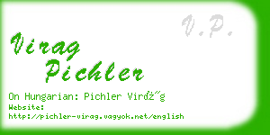 virag pichler business card